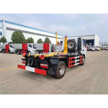 Dongfeng 4x2 waste trash removable bin garbage truck